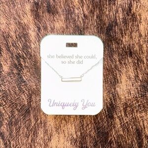 Silver Bar Necklace